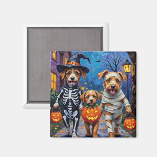 Aimant Chiens Chinook Trick-or-Treating Costume d'Hallowe