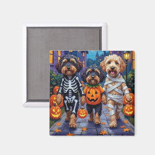 Aimant Chiens Havanais Costumes d'Halloween en Trick ou e