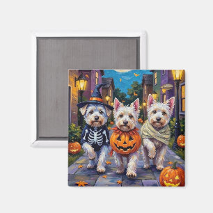 Aimant Chiens maltais Trick-or-Treating Costumes d'Hallow