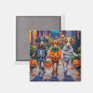 Aimant Chiens Silken Windhound en costumes d'Halloween