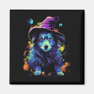 Aimant Chiens Westie Halloween Promenade de chien de Hall
