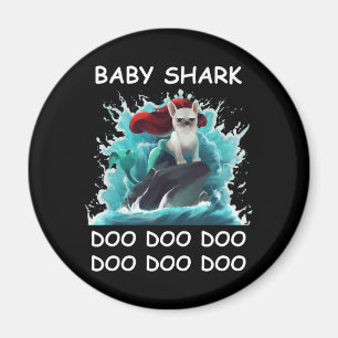 Aimant Chiffre de taureau français   Baby Shark Doo Doo D