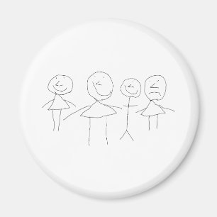 Aimant Chiffres 4 bâtons