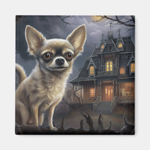 Aimant chihuahua Halloween effroi