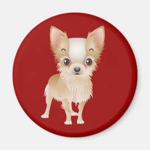 Aimant Chihuahua Puppy Dog Red Frinet