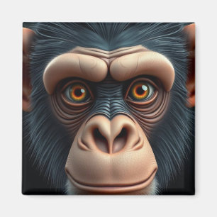 Aimant Chimpanzé fou mignon