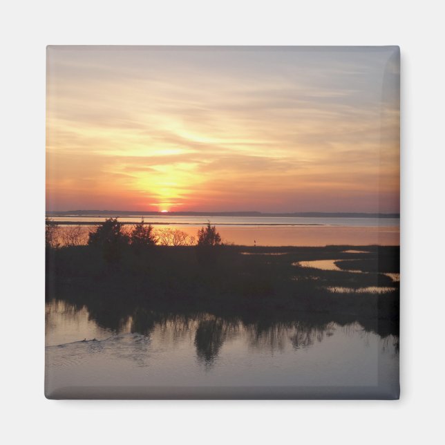 Aimant Chincoteague Sunset II Virginia Paysage (Devant)