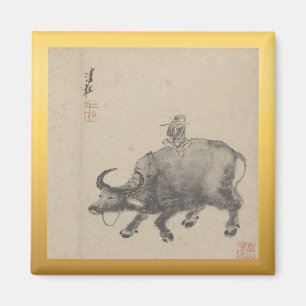 Aimant Chine : Nouvel an de peinture à l'ox Zodiac