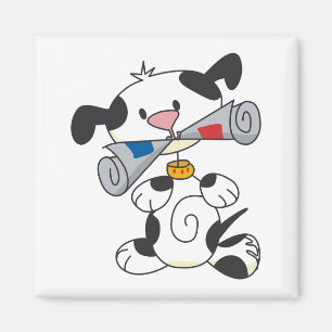 Aimant Chiot avec le T-shirts et les cadeaux de journal