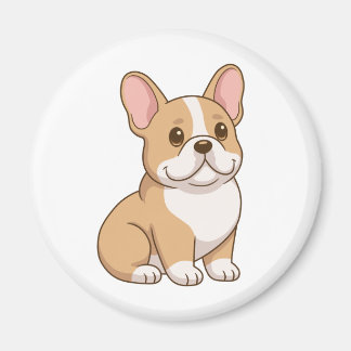 Aimant Chiot Bouledogue Français Mignon