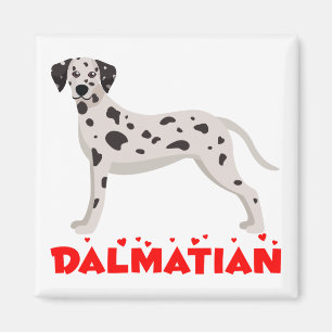 Aimant Chiot Dalmatien Maman Chien Mignon Sauvetage Adopt