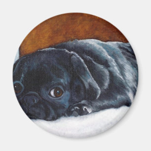 Aimant Chiot noir de carlin