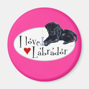 Aimant Chiot noir de Labrador