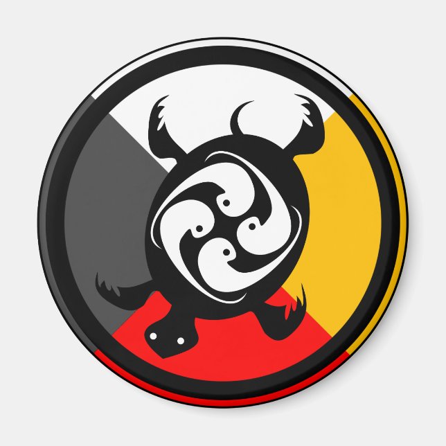 Aimant Chippewa Dodem Miskwaadesi (Devant)