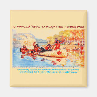 Aimant "Chippewa/Ojibwe Boys-Circa 1700"