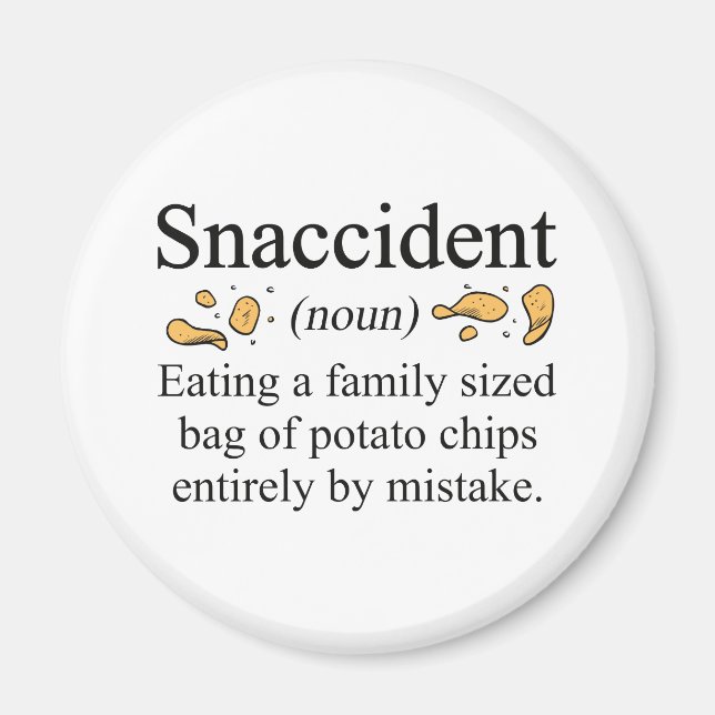 Aimant Chips de pommes de terre Snaccident (Devant)