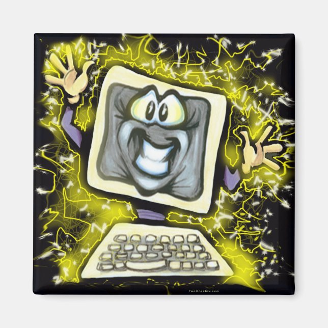 Aimant Choc informatique (Devant)