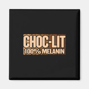Aimant Choc Lit Melanin Mois de l'Histoire des Noirs Fier