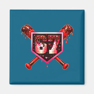 Aimant Chocolat Baseball Drip 67 Saint-Valentin Amour Cor
