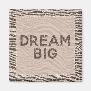 Aimant Chocolat Crème Brown Blush Zebra Parties scintilla