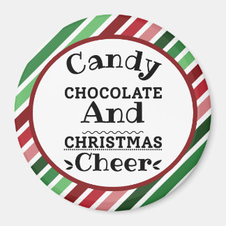 Aimant Chocolat de bonbons et fête de Noël