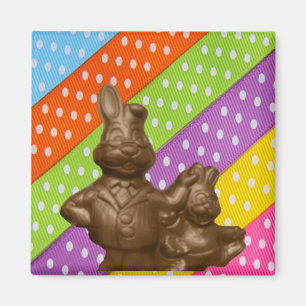 Aimant Chocolat lapins de Pâques