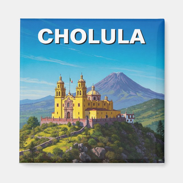 Aimant Cholula Mexico Travel (Devant)