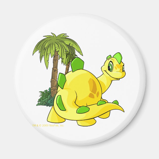 Aimant Chomby jaune tyrannien regardant (Devant)