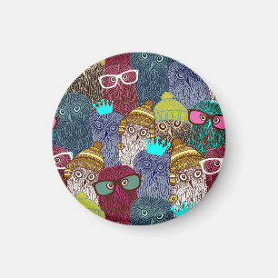 Aimant Chouette dans la couronne