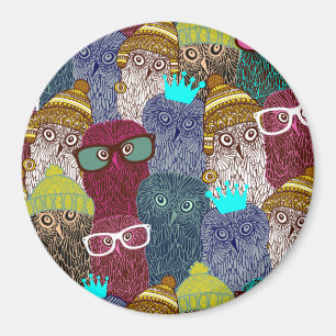 Aimant Chouette dans la couronne