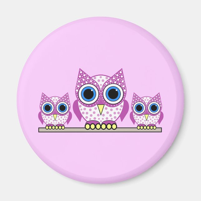 Aimant chouettes (Devant)