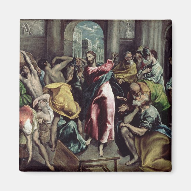 Aimant Christ chasser les commerçants du temple (Devant)