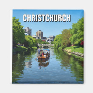 Aimant Christchurch New Zealand Avon River Punting