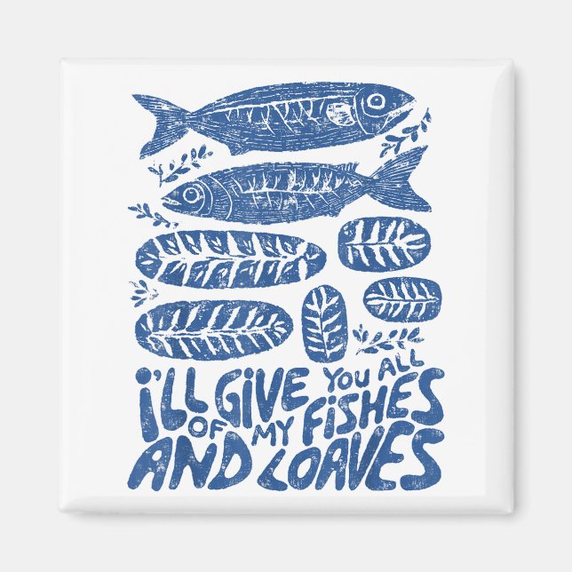 Aimant Christian 2 Fishes 5 Breads 5000 Against  (Devant)