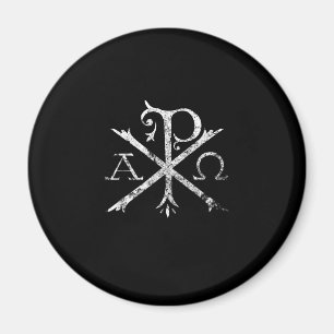 Aimant Christian Chi Rho T-Shirt Labarum Christogram Cros