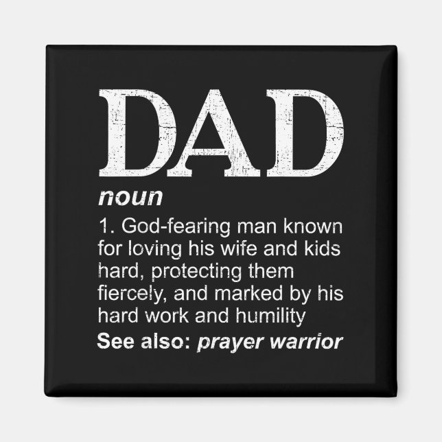 Aimant Christian Dad Definition Fathers Day Dad  (Devant)