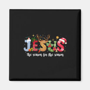 Aimant Christian Jesus La Raison Noël Fête Saison Chr