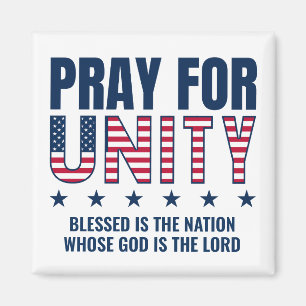 Aimant Christian PRAY FOR UNITY USA Jour de la prière