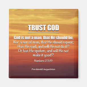 Aimant Christian TRUST DIEU Numéros 23:19