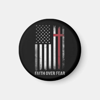 Aimant Christian US USA Drapeau américain Christ Faith su