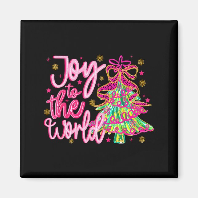 Aimant Christian Xmas Tree Holiday Christmas Joy To The W (Devant)