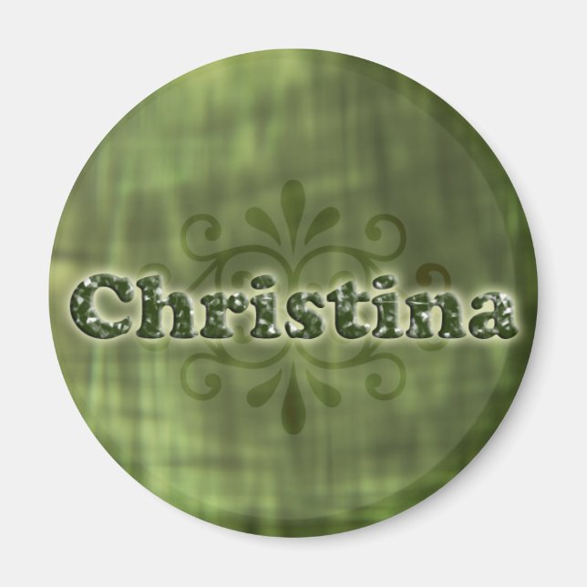 Aimant Christina verte (Devant)