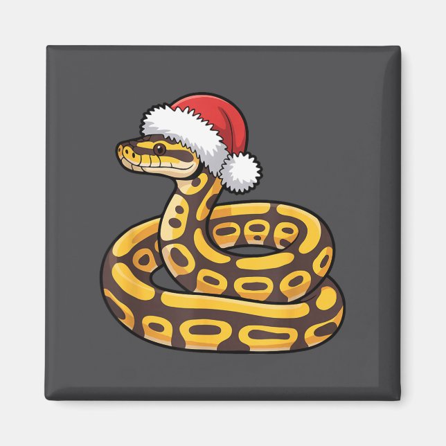Aimant Christmas Ball Python Ugly Xmas Sweater Snake Love (Devant)