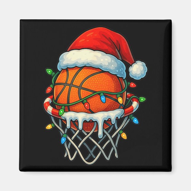 Aimant Christmas Basketball Ice Cream Drip For Boys Kids  (Devant)