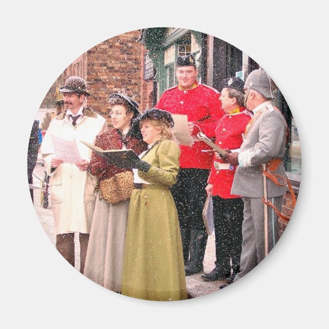 AIMANT CHRISTMAS CAROL CHANTEURS VICTORIENS (Devant)