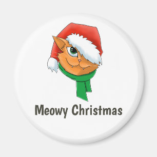 Aimant Christmas Cat