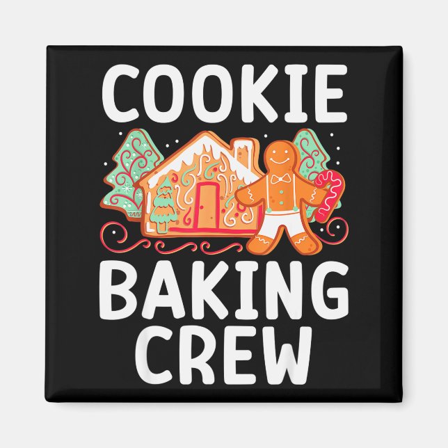 Aimant Christmas Cookie Taster Cookie Baking Crew Gingerb (Devant)