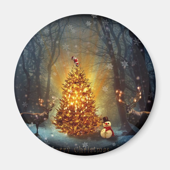 Aimant Christmas Forest. (Devant)