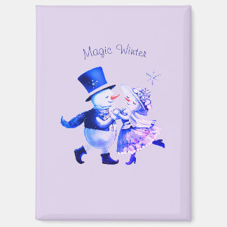 Aimant Christmas Frost Romance - Snowy Magic Vintage