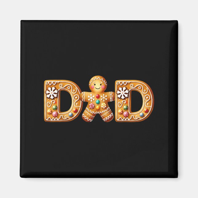 Aimant Christmas Gingerbread Matching Family Party Xmas P (Devant)